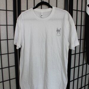 Next Level Apparel Mens Large Llama Outline Tshirt